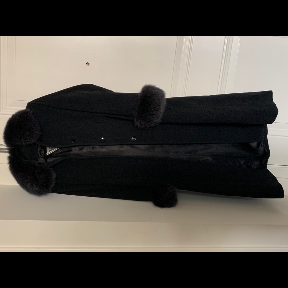 Marvin Richards womens winter black Fox Fur coat10